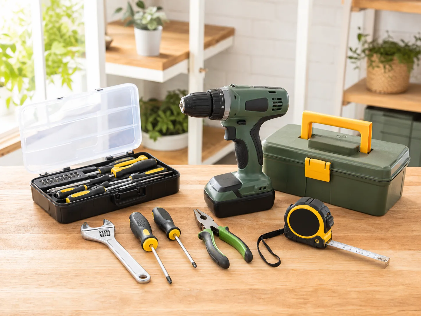 電動工具と手工具のセット